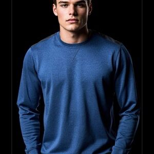 Tasso Ella Sweater - Blue XXL - Velvet Shoulder Panels - Soft & Comfortable !